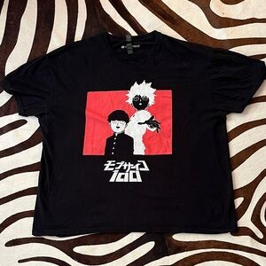 Mob Psycho 100 Black and Red Graphic Tee